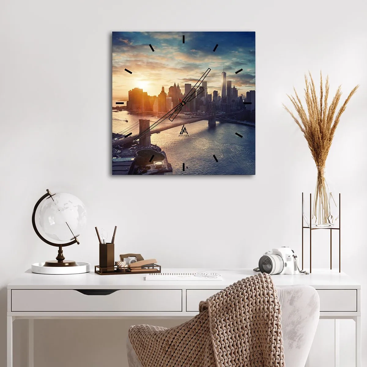 Horloge murale - Pendule murale - Monument de la culture occidentale - 30x30 cm