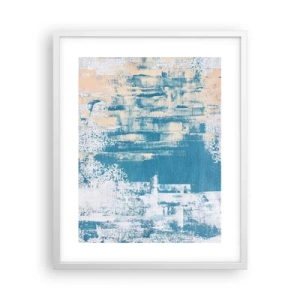 Affiche dans un cadre blanc - Poster - À travers un iceberg - 40x50 cm