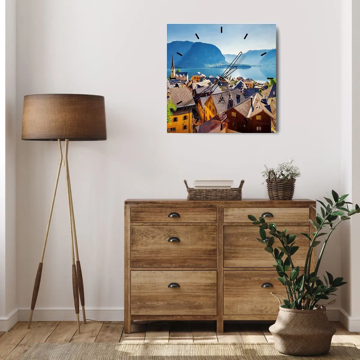 Horloge murale - Pendule murale - ça ne pourrait pas être plus pittoresque - 40x40 cm