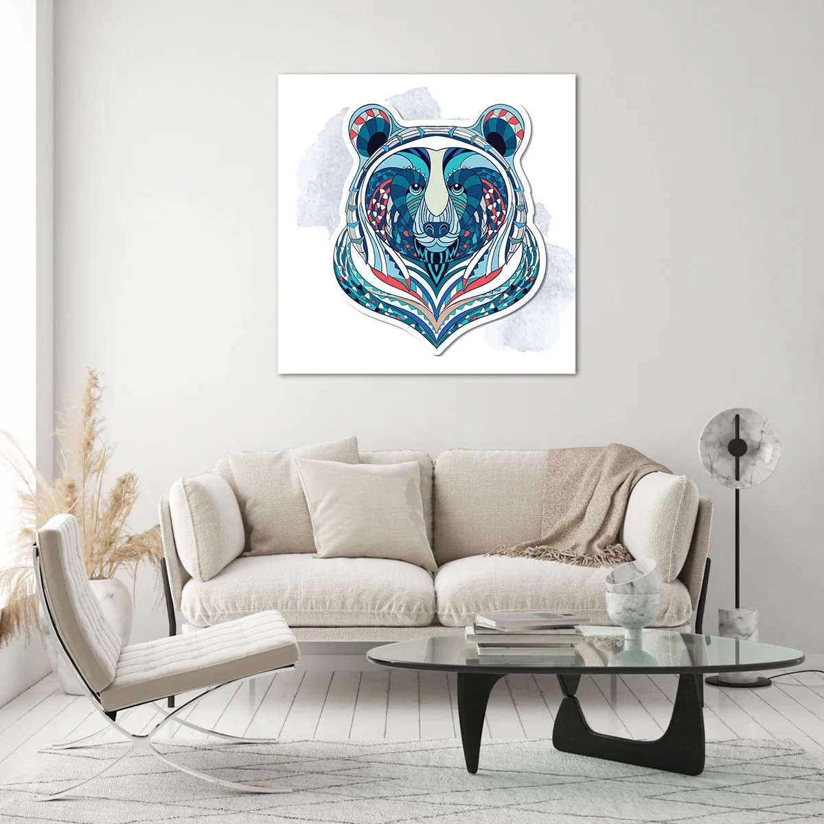 Impression sur verre - Image sur verre - Vive le Groenland ! - 70x70 cm