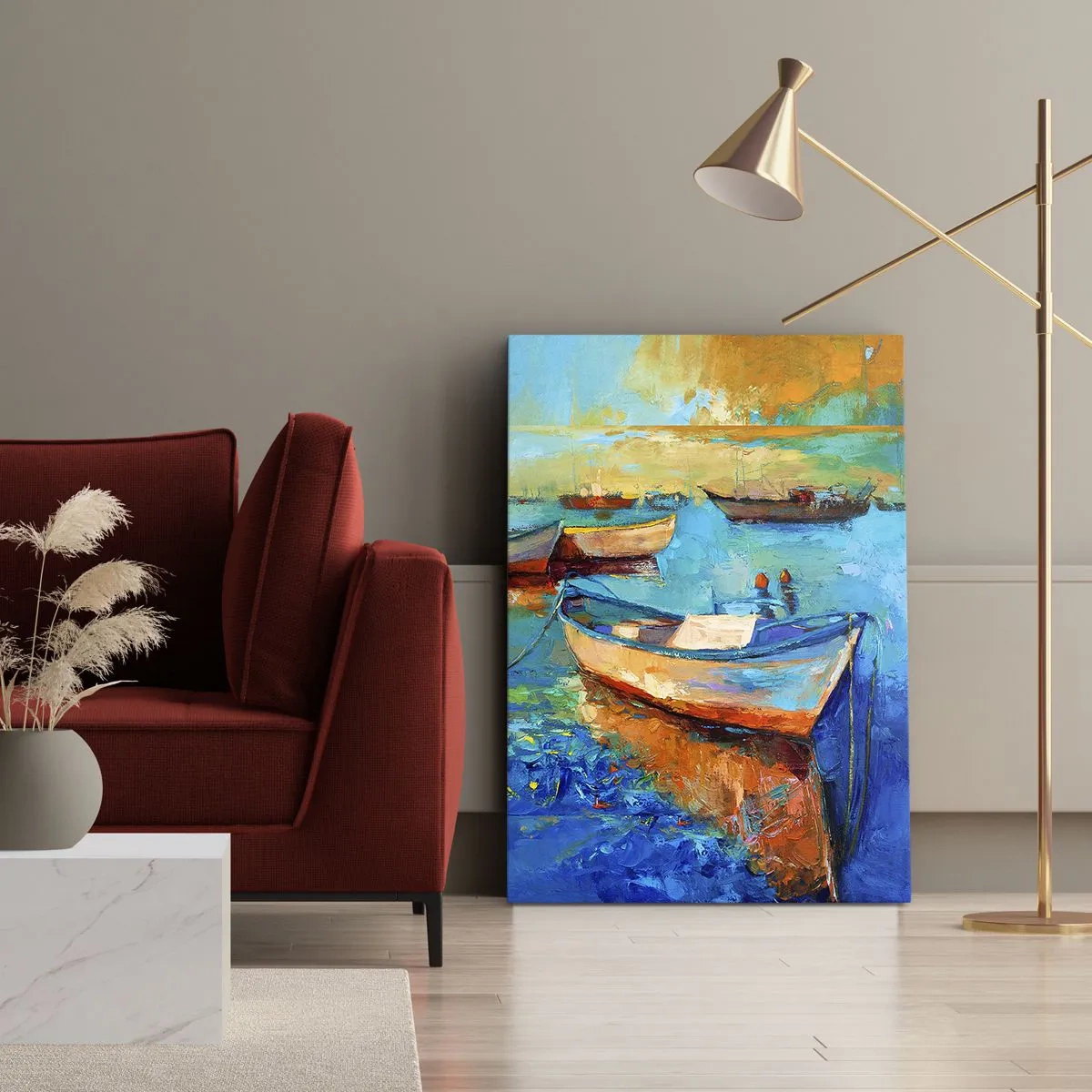 Impression sur toile - Image sur toile - Dans la baie du sud - 55x100 cm