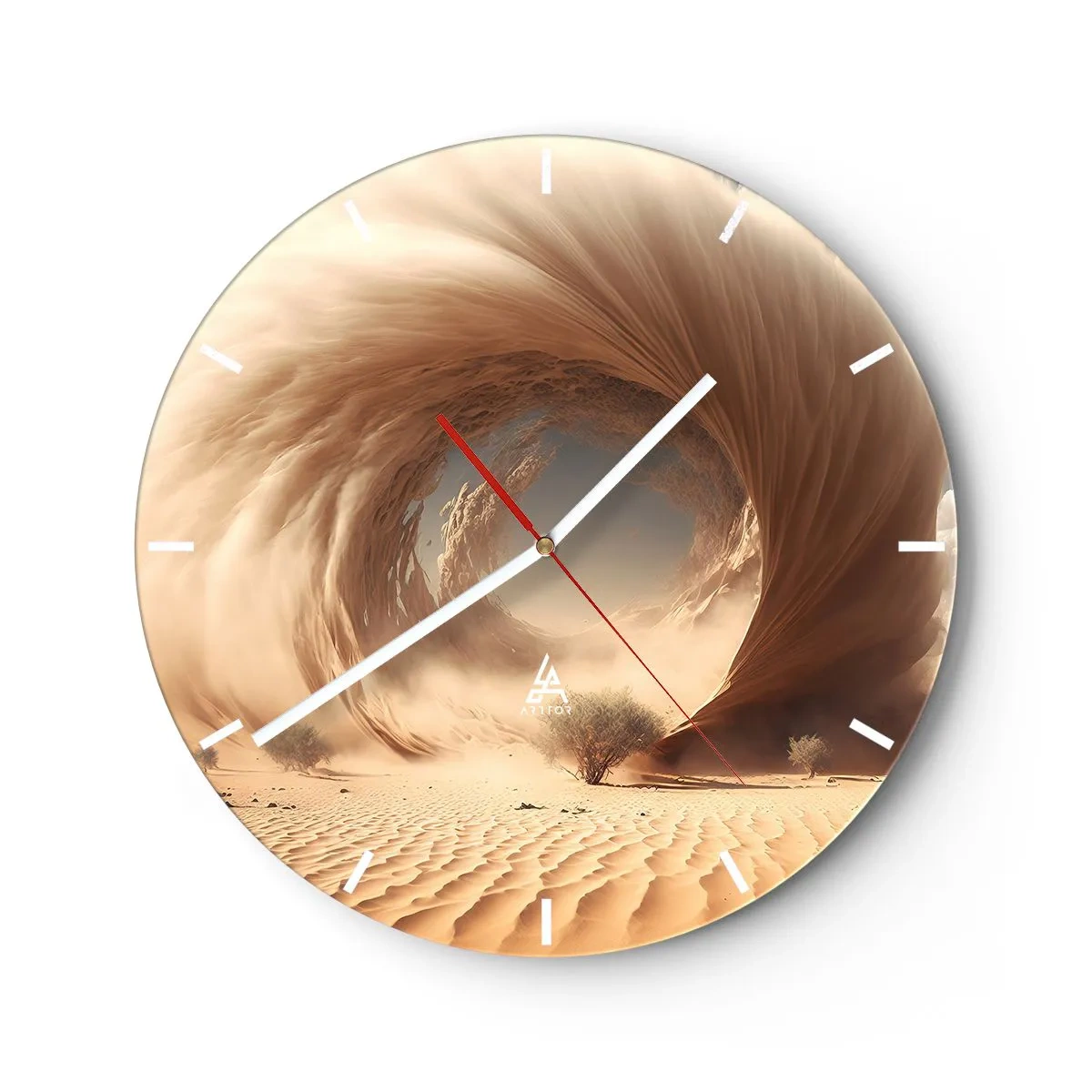 Horloge murale - Pendule murale - Portail ouvert - 40x40 cm