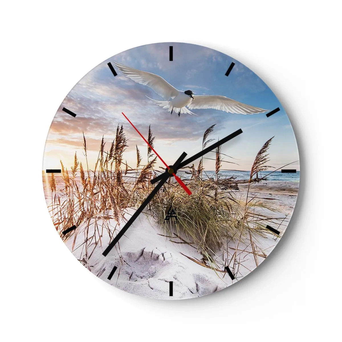 Horloge murale - Pendule murale - Vent de mer - 40x40 cm