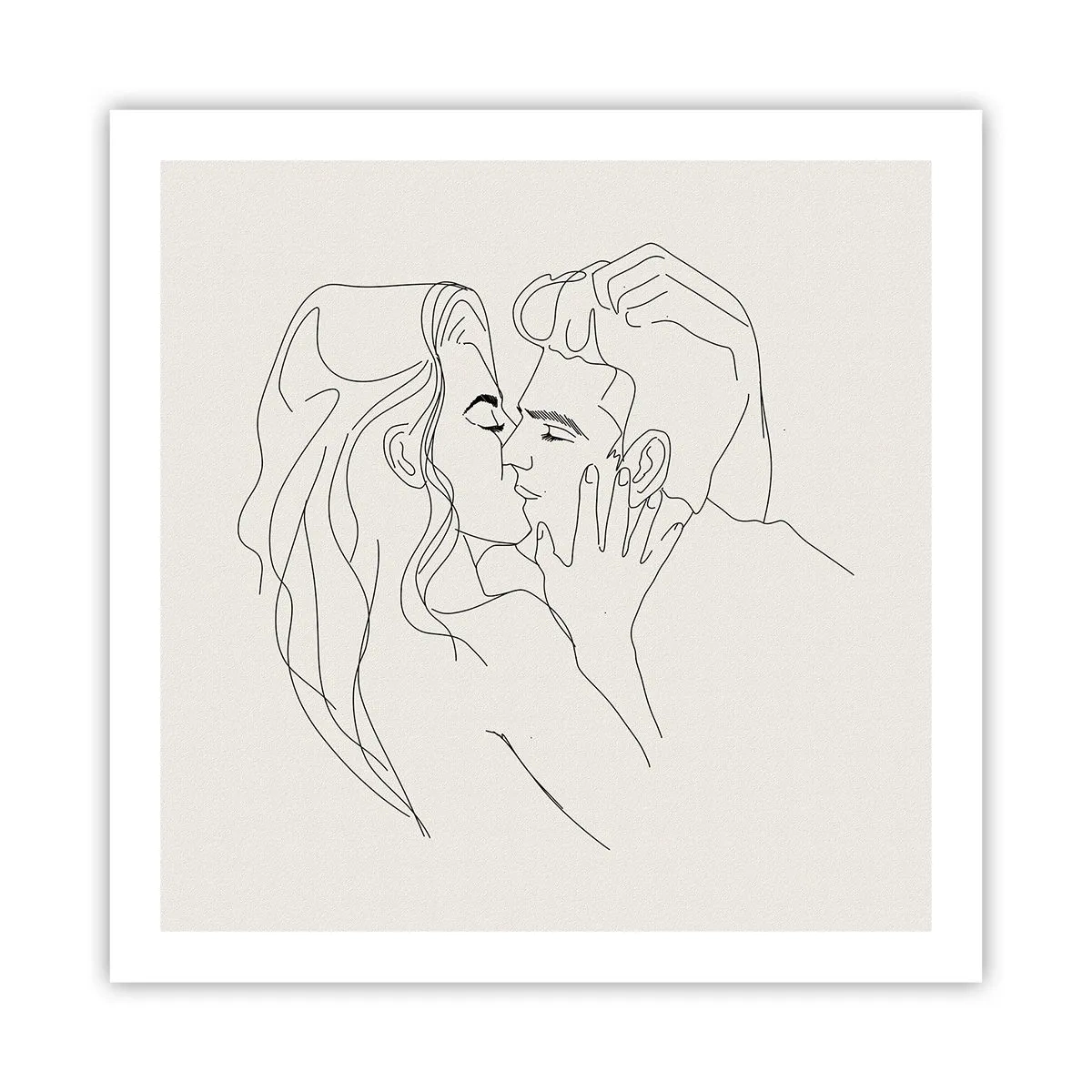 Affiche - Poster - Enlacé de sentiment - 60x60 cm