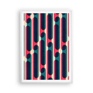 Affiche dans un cadre blanc - Poster - En profondeur et sur l'avant - 70x100 cm