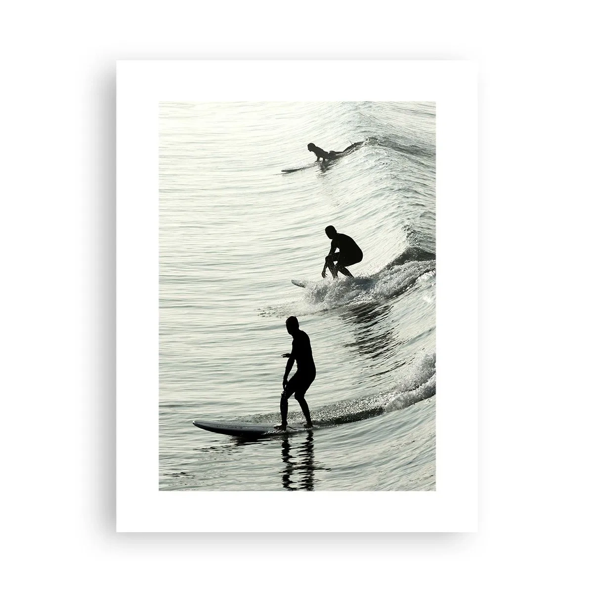 Affiche - Poster - A la rencontre de la vague - 30x40 cm