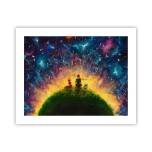 Affiche - Poster - Amour et amitié - le monde entier - 50x40 cm