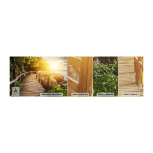 Échantillon de Papier Peint Premium Canvas - Un autre tour, un autre miracle - Paysage, Promenade en bord de mer, Mer - 100x30 cm