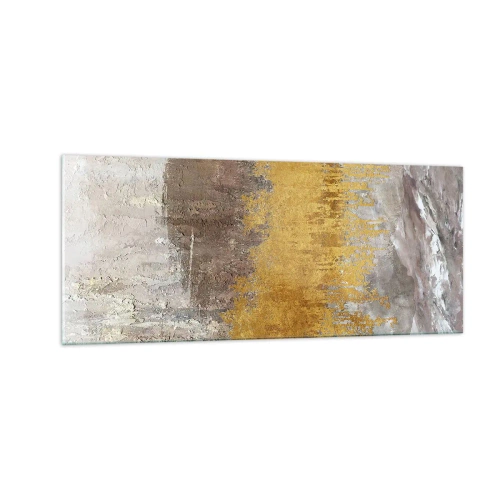 Impression sur verre - Image sur verre - Une explosion d'or - 100x40 cm