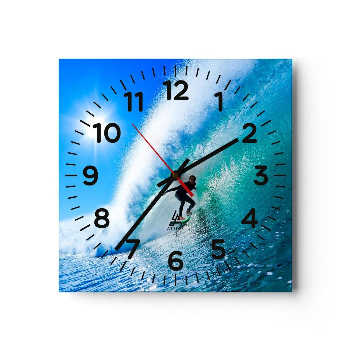 Horloge murale - Pendule murale - A travers le grand ciel bleu - 40x40 cm