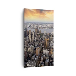 Impression sur toile - Image sur toile - Le cœur battant de notre époque - 45x80 cm