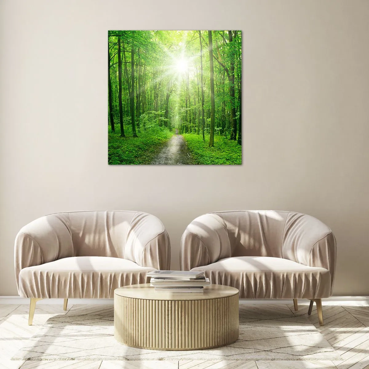 Impression sur verre - Image sur verre - Cathédrale verte - 30x30 cm