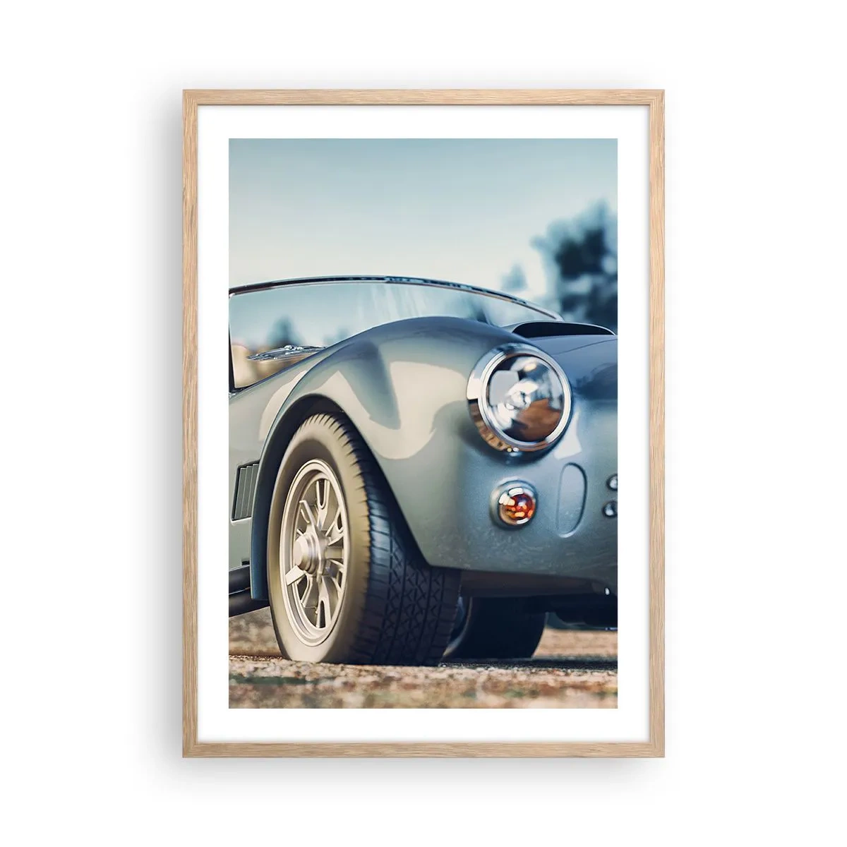 Affiche dans un chêne clair - Poster - Ce qui compte c'est le style - 50x70 cm