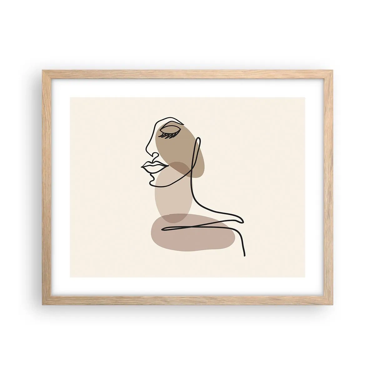 Affiche dans un chêne clair - Poster - S'écouter - 50x40 cm