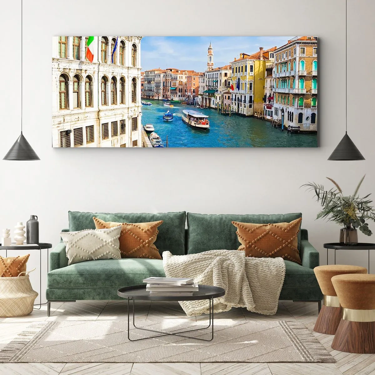 Impression sur toile - Image sur toile - Trafic de rue unique au monde - 100x40 cm