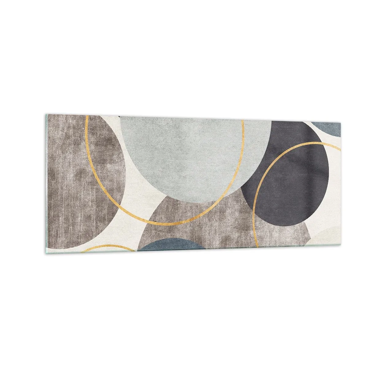 Impression sur verre - Image sur verre - Cercles sur cercles - 100x40 cm