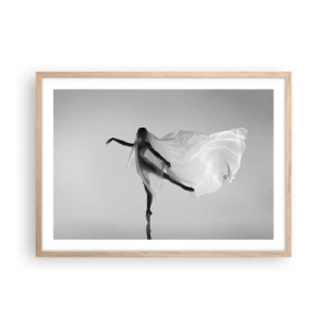 Affiche dans un chêne clair - Poster - Légèreté et grâce - 70x50 cm