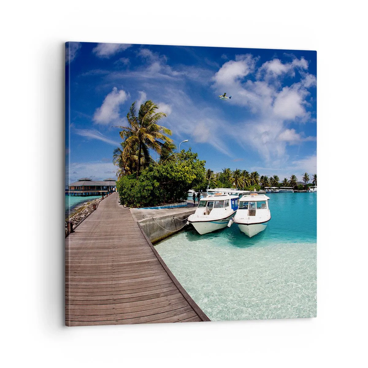 Impression sur toile - Image sur toile - Et cependant, le paradis existe bien - 60x60 cm
