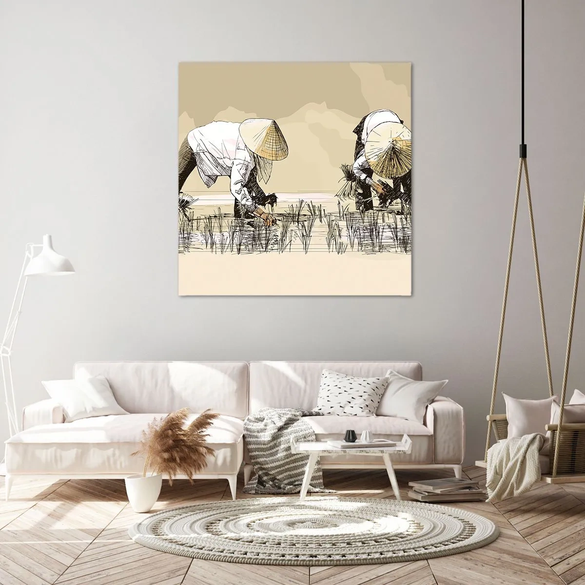 Impression sur toile - Image sur toile - Récolte réussie - 30x30 cm