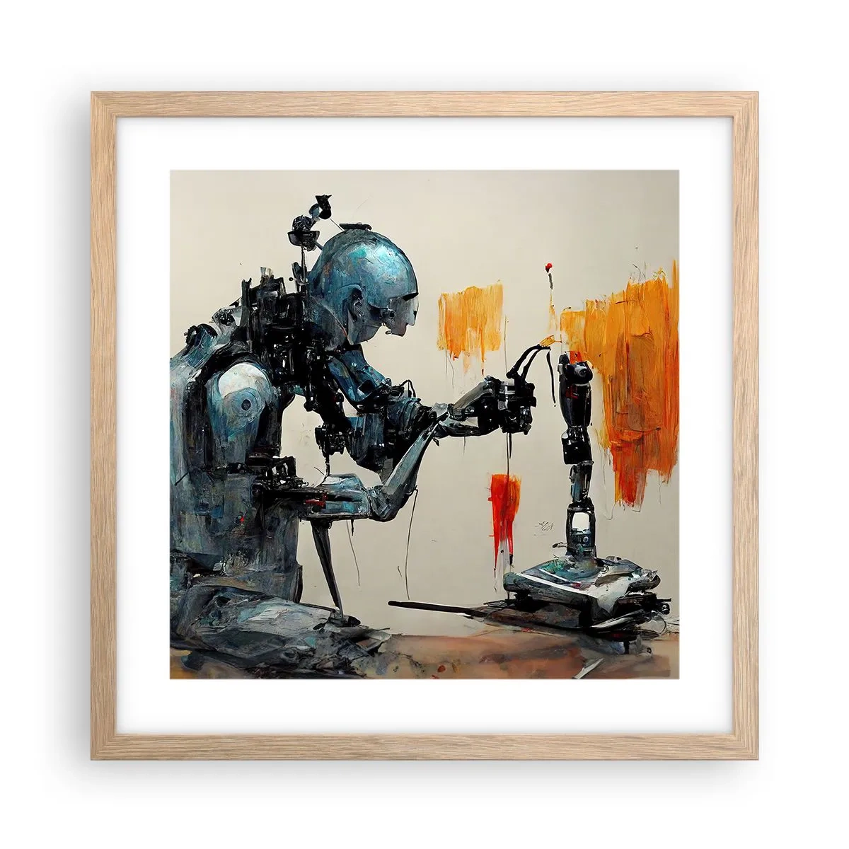 Affiche dans un chêne clair - Poster - Déjà demain… - 40x40 cm