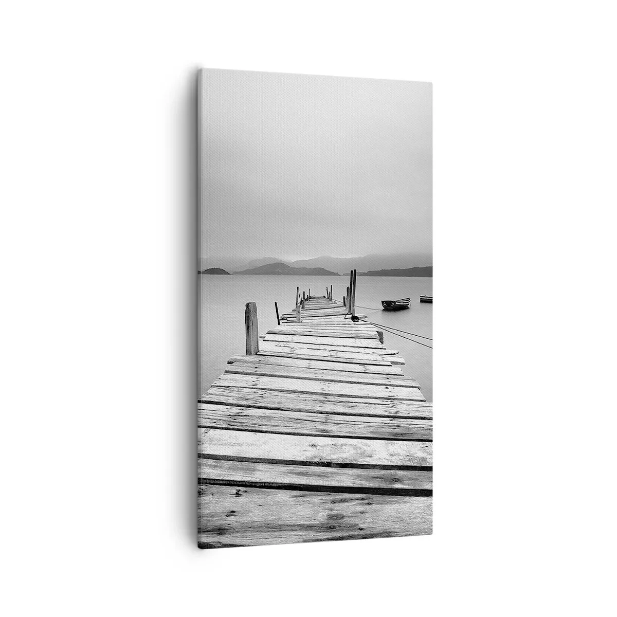 Impression sur toile - Image sur toile - Derrière les montagnes, au-delà des mers - 55x100 cm