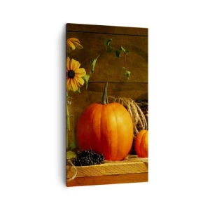 Impression sur toile - Image sur toile - Une composition rustique - cadeaux d'automne - 45x80 cm