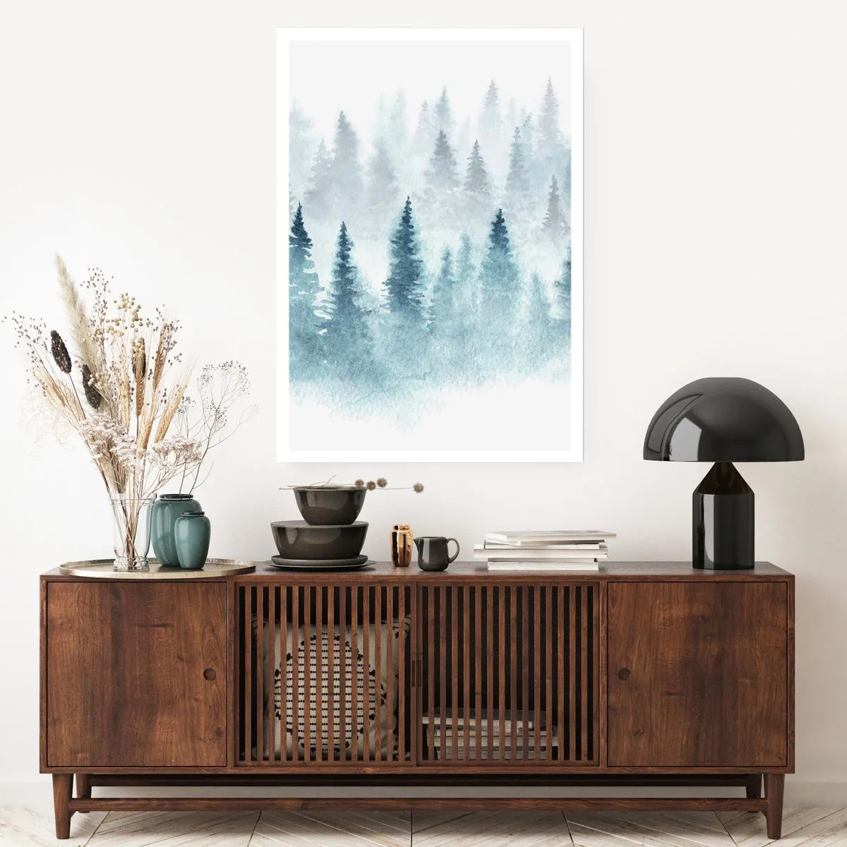 Affiche - Poster - Enveloppé de brouillard - 40x50 cm