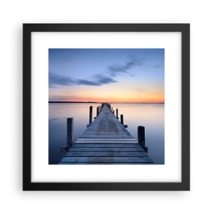 Affiche dans un cadre noir - Poster - Le calme d'un crépuscule serein - 30x30 cm
