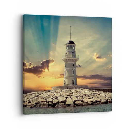 Impression sur toile - Image sur toile - Lumière - Bonté - Beauté - 30x30 cm