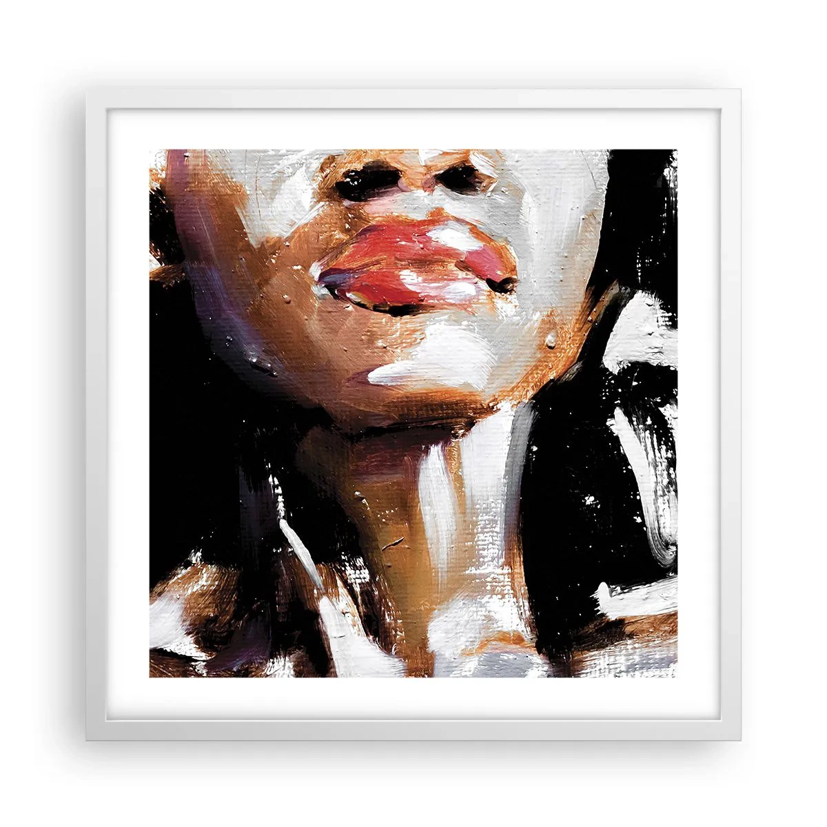 Affiche dans un cadre blanc - Poster - Fierté sans préjugés - 50x50 cm