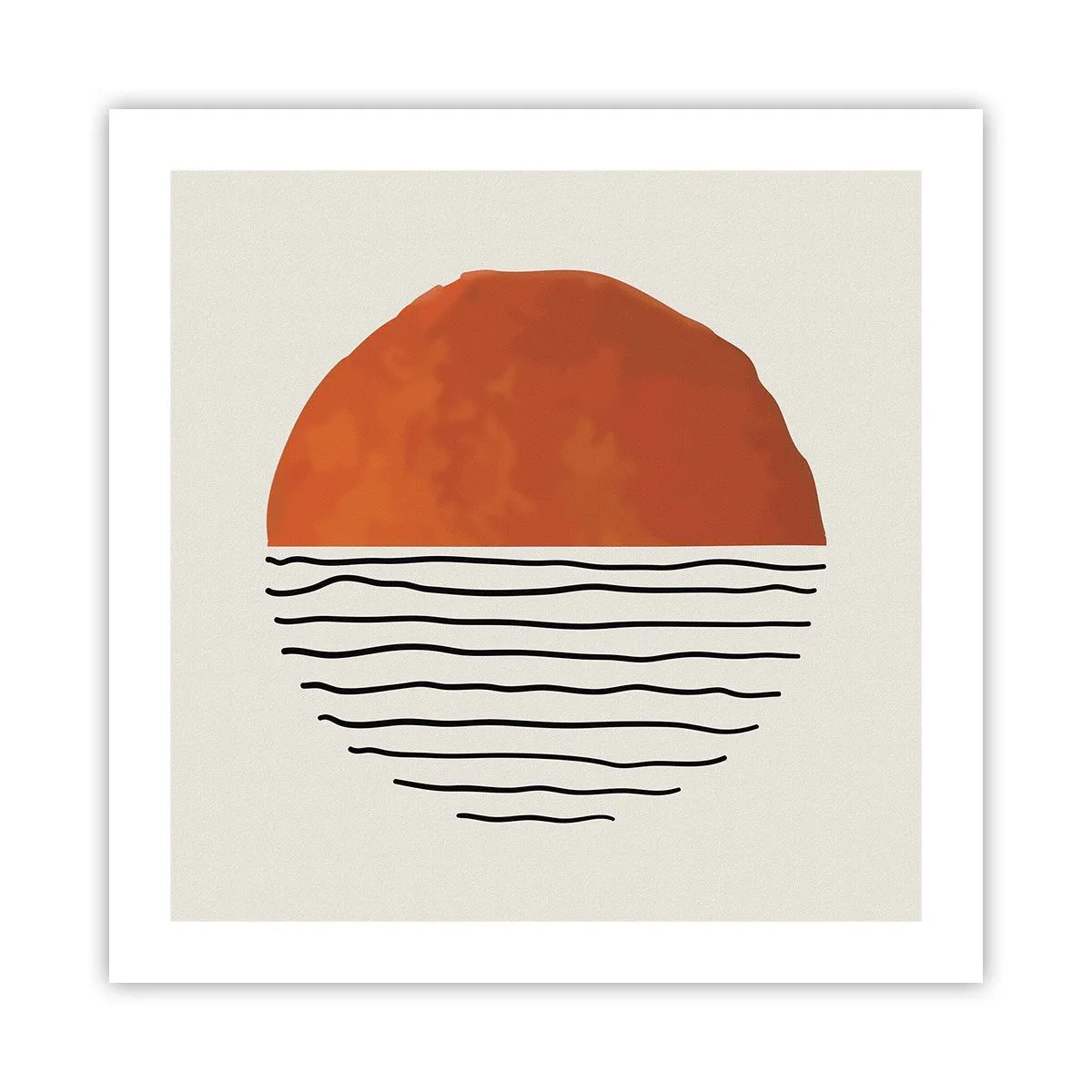 Affiche - Poster - Dans un climat japonnais - 50x50 cm