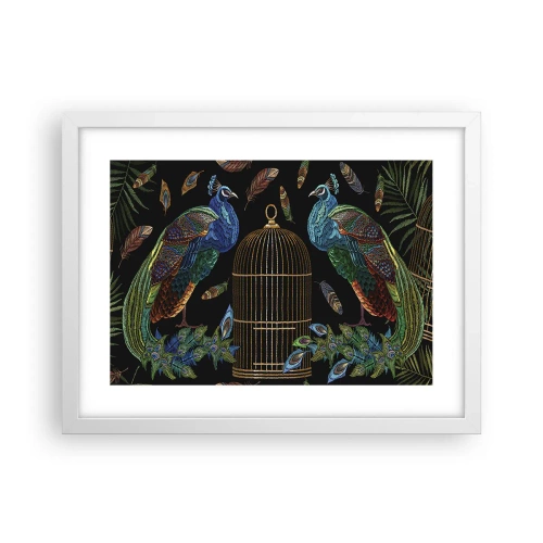 Affiche dans un cadre blanc - Poster - En robes royales - 40x30 cm