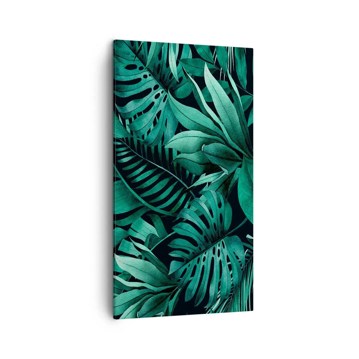 Impression sur toile - Image sur toile - Profondeur du vert tropical - 45x80 cm