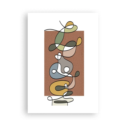 Affiche - Poster - Une abstraction qui mérite le sourire - 70x100 cm