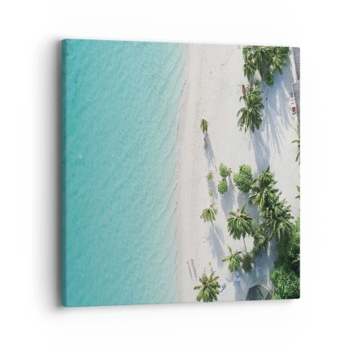 Impression sur toile - Image sur toile - Vacances au paradis - 40x40 cm