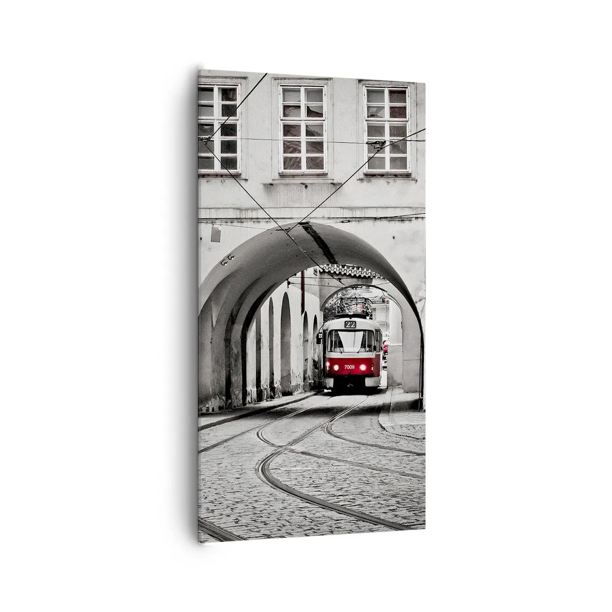 Impression sur toile - Image sur toile - Dans le labyrinthe de la ville - 65x120 cm