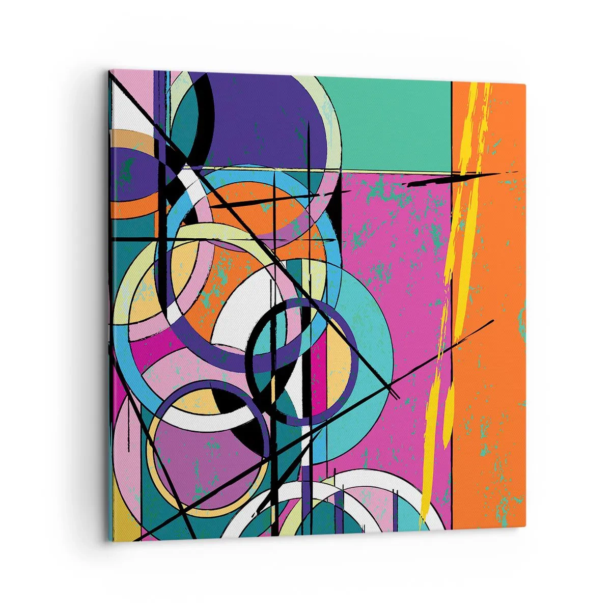 Impression sur toile - Image sur toile - Roues sur roues - 60x60 cm