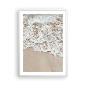 Affiche dans un cadre blanc - Poster - Je reviens tout de suite - 50x70 cm