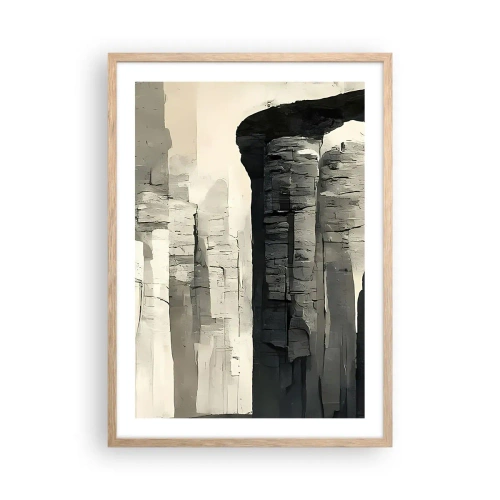 Affiche dans un chêne clair - Poster - La majesté de l'Antiquité - 50x70 cm