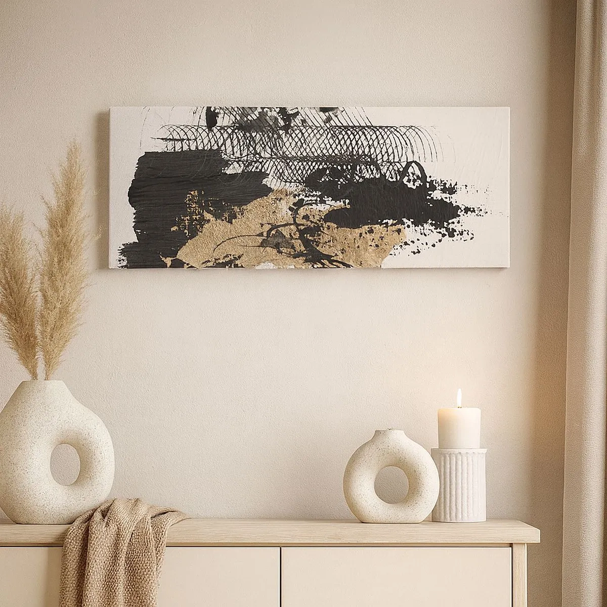 Impression sur toile - Image sur toile - Composer avec passion - 100x40 cm