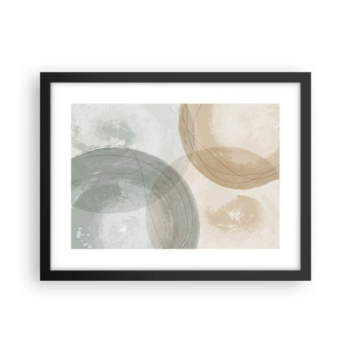 Affiche dans un cadre noir - Poster - Mondes pénétrants - 40x30 cm