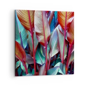Impression sur toile - Image sur toile - Un fourré coloré - 60x60 cm