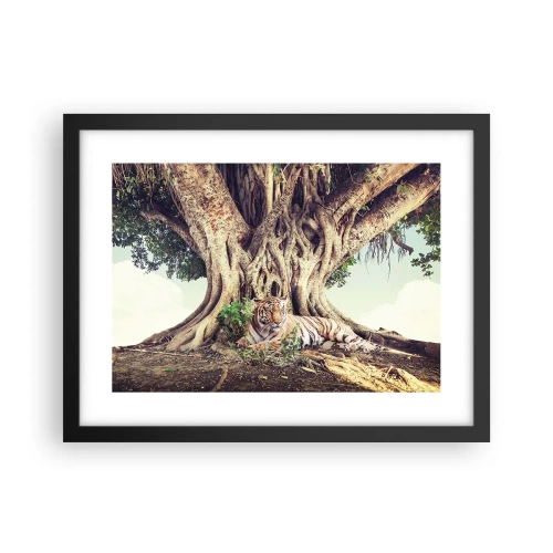 Affiche dans un cadre noir - Poster - Vue du Livre de la Genèse - 40x30 cm