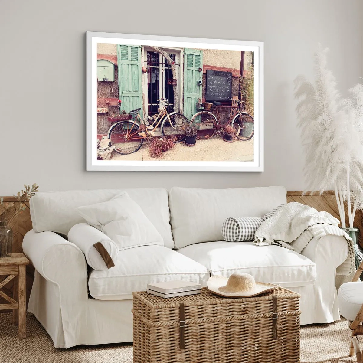 Affiche dans un cadre blanc - Poster - Que la province vive - 100x70 cm