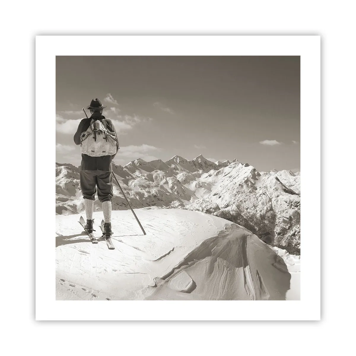 Affiche - Poster - Toutes les mêmes ces montagnes - 50x50 cm