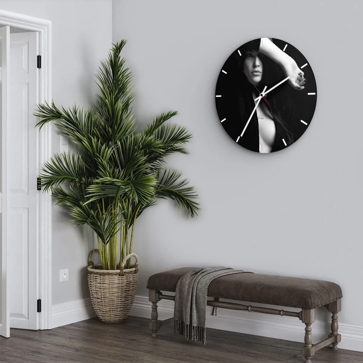 Horloge murale - Pendule murale - École de séduction - 40x40 cm