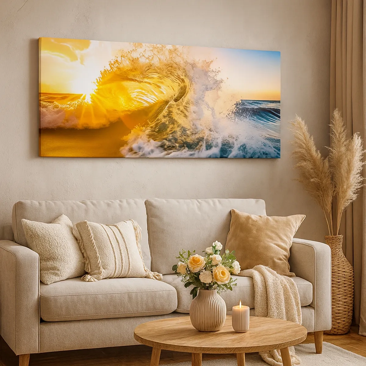 Impression sur toile - Image sur toile - S'amuser dans le sable - 30x30 cm