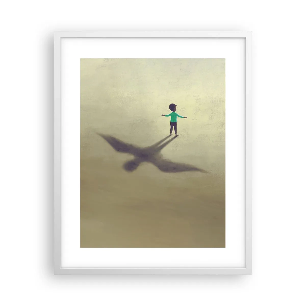 Affiche dans un cadre blanc - Poster - Héros du futur - 40x50 cm