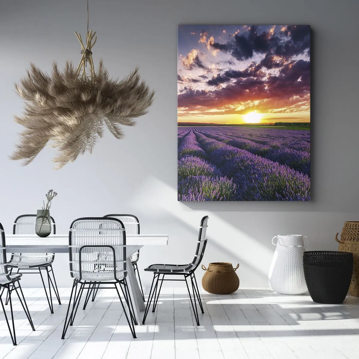Impression sur toile - Image sur toile - Monde de lavande - 45x80 cm