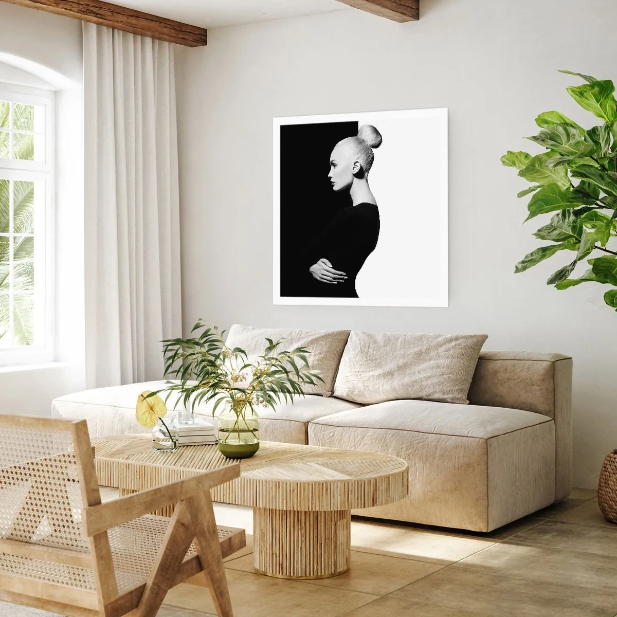 Affiche - Poster - Tout simplement une femme - 30x30 cm